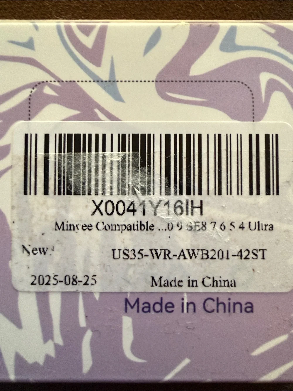 NIB Two Tone Metal Watch Band for Apple Watch 40mm Narrow Style